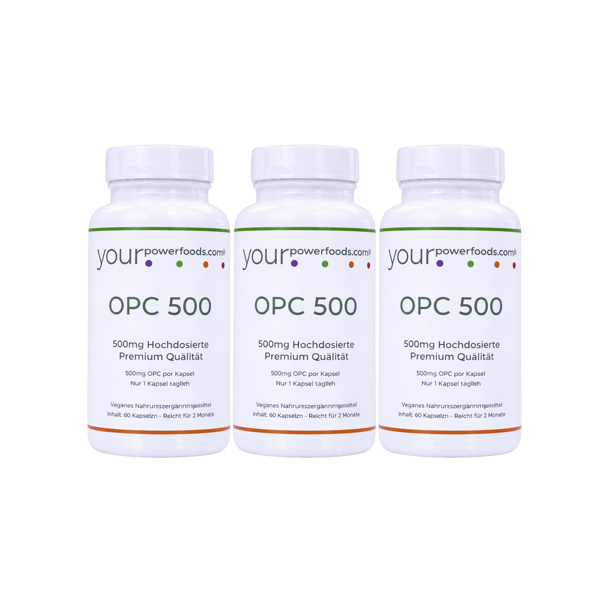 OPC Hochdosiert 500mg, Weintrauben Kernextrakt, 2+1 Gratis OPC Hochdosiert 500mg, Weintrauben Kernextrakt, 2+1 Gratis