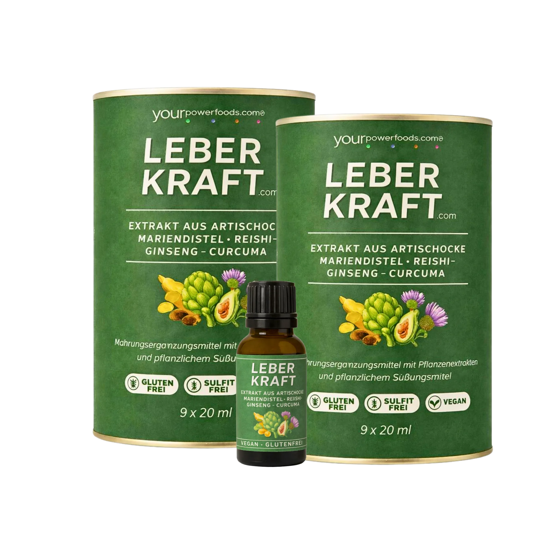 Leberkraft.com | Das Original | 30-Tage-Leber-Boost mit den Kräften von Artischocke & Mariendistel