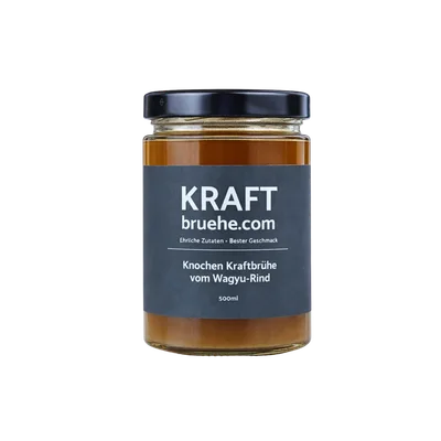 Knochenbrühe vom Wagyu Rind, 12 x 500ml bester Geschmack, Paleo, Keto Knochenbrühe vom Wagyu Rind, 12 x 500ml bester Geschmack, Paleo, Keto