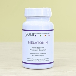 Melatonin 5mg, hochdosiert - 1 Packungen a' 60 Stk = 60 Tage