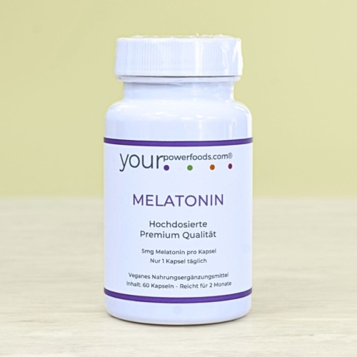 Melatonin 5mg, hochdosiert - 1 Packungen a' 60 Stk = 60 Tage