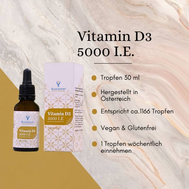 Vitamin D3 Tropfen, 5.000 I.E. 30 ml