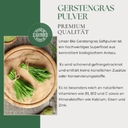 Bio Gerstengras Saftpulver, 50 - Fach konzentriert, 200g