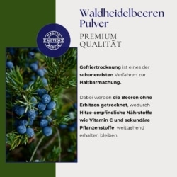 Bio Waldheidelbeeren Pulver, Premium Qualität, 400g