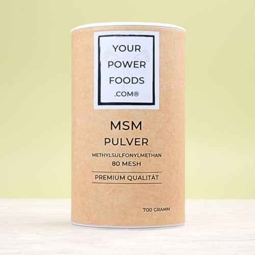 MSM Premium Qualität Pulver, 700 Gramm - 80 Mesh