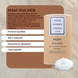 MSM Premium Qualität Pulver, 700 Gramm - 80 Mesh