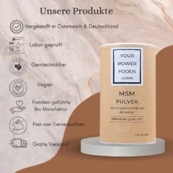MSM Premium Qualität Pulver, 700 Gramm - 80 Mesh