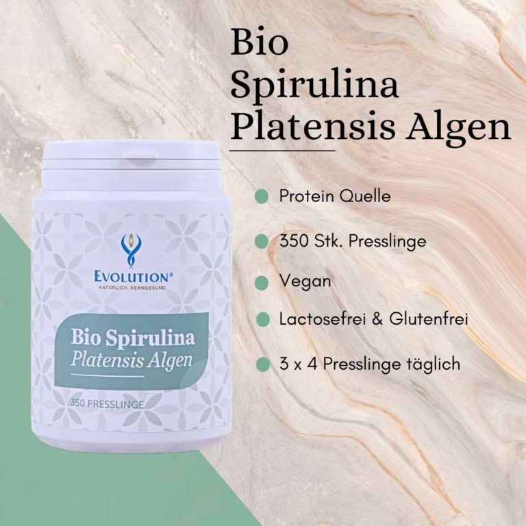 Bio Spirulina Platensis Algen, 350 Stück Presslinge