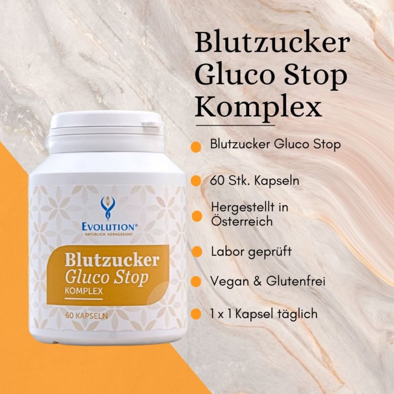 Blutzucker Gluco Stop Komplex, 60 Kapseln