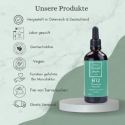 Vitamin B12 flüssig, Alkoholfrei, Premium Qualität, konform,100ml