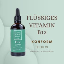 Vitamin B12 flüssig, Alkoholfrei, Premium Qualität, konform,100ml