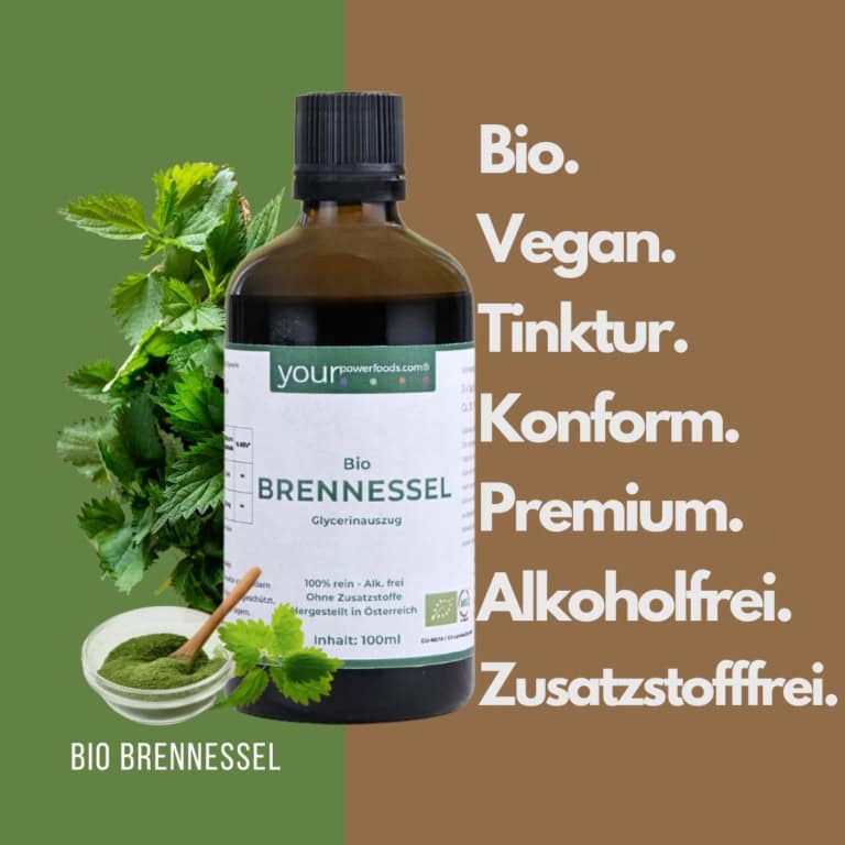 Bio Brennessel Tinktur – alkoholfrei, Nettle Leaf, konform, 100ml