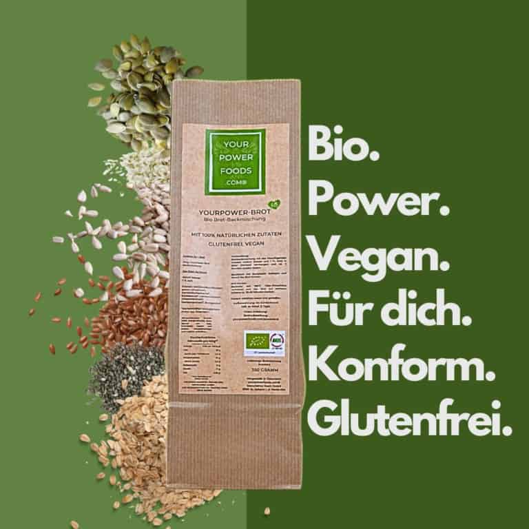 Your Power Brot - Bio Brot Backmischung 6 x 350 Gramm