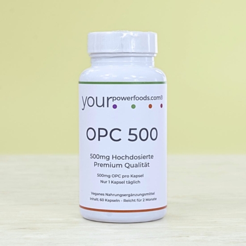 OPC 500mg - Weintraubenextrakt - hochdosiert, nur 1 Kapsel täglich