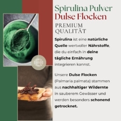 Bio Dulse Flocken 200g & Bio Spirulina Pulver 200g Set